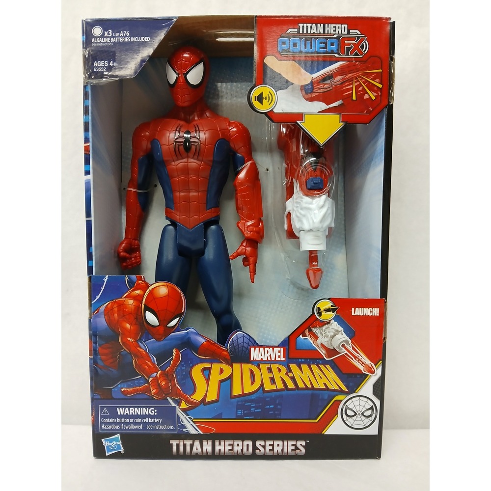 Marvel Spider-Man Titan Hero Power FX Action Figure with Launcher Ages‎ 4+ NIB